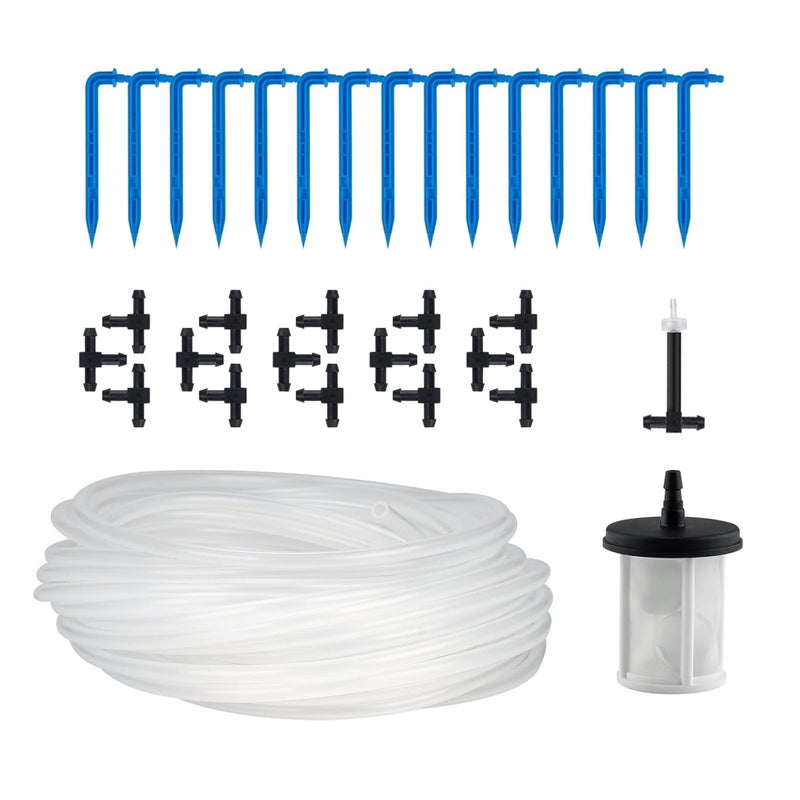 beday Automatic Plant Waterer Replacement Kit for 15 Potted Plants, Accessories Expansion Set for Auto Drip Irrigation Programmable Self Watering Timer Devices - Image 1
